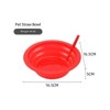 Maison 4 Pack Plastic Cereal Bowls with Straws For Kids BPA Free DishWasher & Microwave Safe - 3 of 4