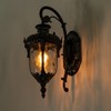 YIYIBYUS Exterior Wall Light Fixture, Waterproof Aluminium with Glass Outdoor Lanterns for Front Porch Patio Garage Hallway - 2 of 4