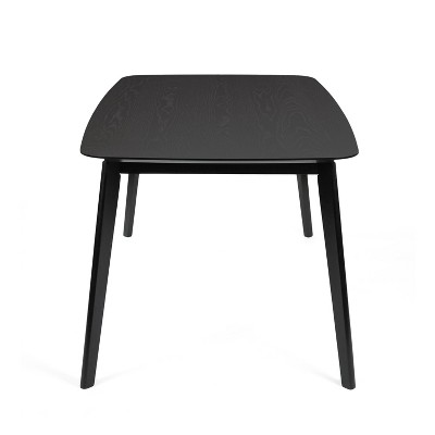 Natural Oak Mid-Century Modern Wood Dining Table
