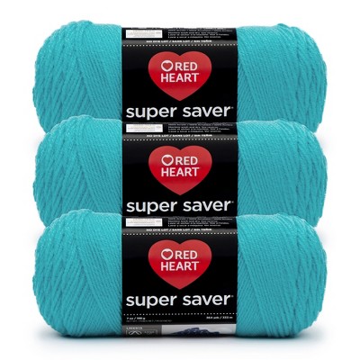Red Heart Super Saver Yarn 3/Pack-Turqua