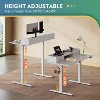 GALAXHERO 48×24 Inch Electric Adjustable Standing Desk with Drawers for Home Office, Sit to Stand Desk with Storage Shelf - 3 of 4