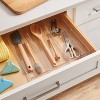 3 Compartment Plastic Drawer Flatware Organizer - Brightroom™: Clear In-Drawer Storage, Contemporary Style, 16"x13" - image 2 of 3