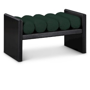 Meridian Furniture,Waverly Boucle Fabric Bench - 1 of 4