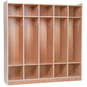 Coat Locker Cabinet with Wheels for Classroom & Daycare, 80lb Smooth Glazed Surface Cubby - 1 of 4