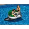 Swimline Water Sports Batwing Fighter Inflatable 1-Person Ride-On Water Squirt Swimming Pool Toy - Green/Gray - image 2 of 2