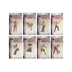 "4X4 Mechanic" 8 piece Figure Set for 1/18 scale models by American Diorama - 1 of 4