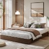 King Size Wood Platform Bed Frame,Wooden Bed Frame Without Headboard, Wood Slat Support,No Box Spring Needed, Easy Assembly - 2 of 4