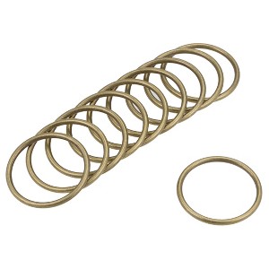 Unique Bargains Zinc Alloy Craft DIY Accessories Hardware Bag Belt O-Ring Buckles 10 Pcs - 1 of 3