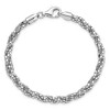 Black Bow Jewelry Sterling Silver 5mm Twisted Mesh Chain Bracelet, 7.5 Inch - 4 of 4