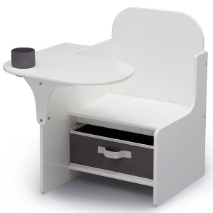 Delta Children MySize Chair Desk with Storage Bin - White - 1 of 4