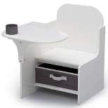 Delta Children MySize Chair Desk with Storage Bin - White