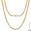 Steeltime 24" Italian14k gold plated sterling silver rope chain necklace - 3 of 3