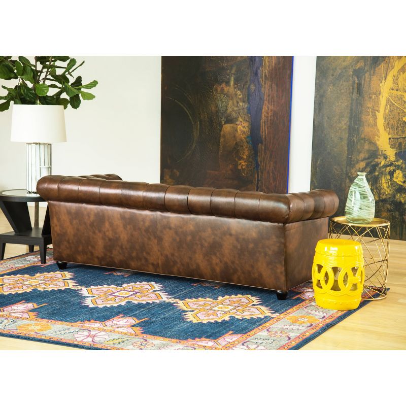 Keswick Tufted Leather Sofa Brown - Abbyson Living, 6 of 11