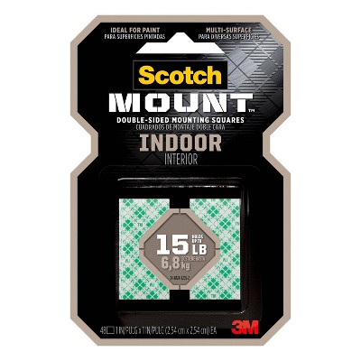 Scotch 35ct Removable Clear Mounting Squares : Target