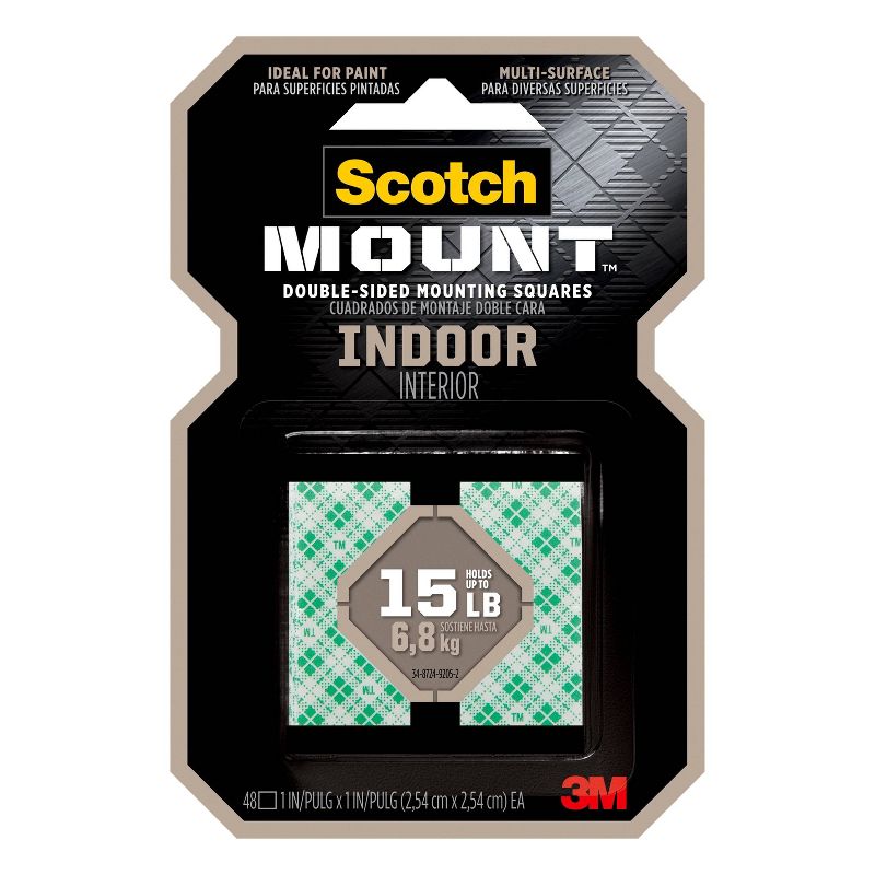 Scotch 1&#34; Indoor Mounting Squares, 1 of 9