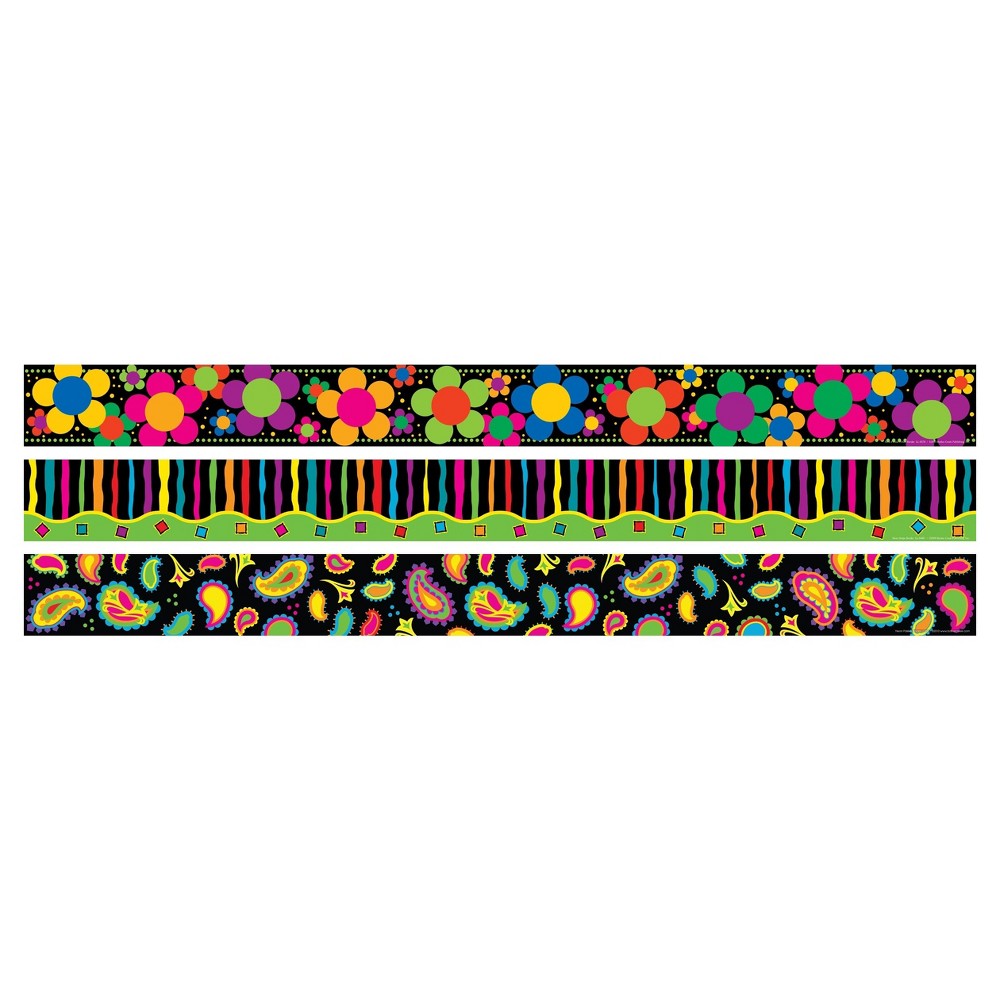 Photos - Creativity Set / Science Kit Barker Creek Bulletin Board Border Set 3ct - Neon Designs