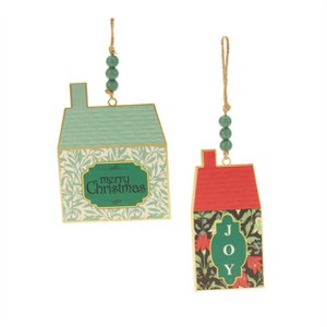 Holiday House Ornament (Set of 4) 6"H - 1 of 4