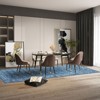 Washable Vintage Floral Rug Non Slip Low Pile Rug Soft Retro Throw Floor Cover Foldable Indoor Carpet for Living Room Bedroom Playroom Nursery - 3 of 4