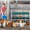 Chicken Nesting Box, 8 Hole Chicken Laying Box with Chicken Perch, Heavy Duty Metal Roll Away Nest Box for Chicken Coop Hens - 4 of 4