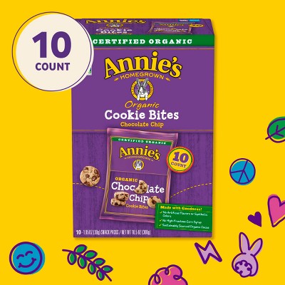 Annie's Organic Cookie Bites Chocolate Chip Pack - 10.5oz/10ct