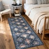 Modern Area Rug Elegant Floral Durable Stain-Resistant Fabric Washable Waterproof Perfect Rug for Living Room Bedroom - 3 of 4