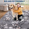 Washable Floral Runner Rug – Non-Slip, Easy-Clean, Soft Low-Pile Floor Mat for Hallway, Laundry & Kitchen - 4 of 4