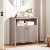 MaseiKar Console Table, Storage Cabinet with Adjustable Shelf, Engineered Wood Buffet Sideboard, Oriental Element Design, for Hallway, Entryway - 3 of 4
