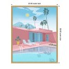 Amanti Art Palm springs by Petra Lizde Canvas Wall Art Print Framed 23-in. W x 28-in. H. - 3 of 4
