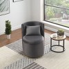 Sapphtopaz Velvet Swivel Accent Chair with Button Tufted Backrest Upholstered Barrel Chairs with Storage Curved Chairs for Living Room, Bedroom - 3 of 4