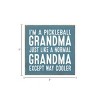 Slickblue Pickleball Grandma Wood Sign – Funny 7x7 Rustic Wall Decor – Way Cooler Than Normal Grandma, 10 Color Options - 3 of 3