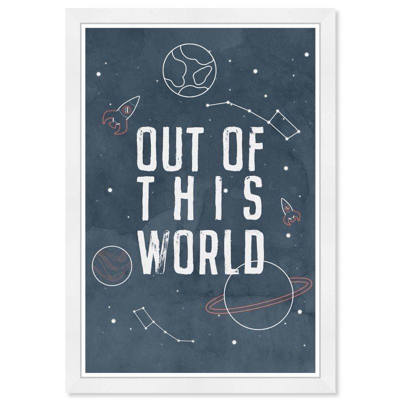 15&#34; x 21&#34; Out of this World Typography and Quotes Framed Art Print - Wynwood Studio, 1 of 7