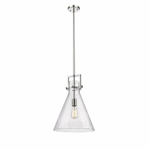 Newton Cone - 1 Light Stem Hung Pendant In Industrial Style-19.13 Inches Tall and 14 Inches Wide - 1 of 1