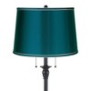 360 Lighting Dyna 58" High Black and Deep Teal Shade 2-Light Floor Lamp - 2 of 4