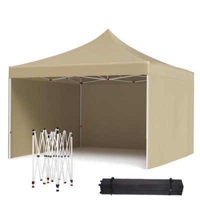 Pop Up Canopy Tent, 10 x 10 Ft Commercial Instant Shade Canopy, Easy Up Outdoor Portable Shelter for Events, Parties, Camping
