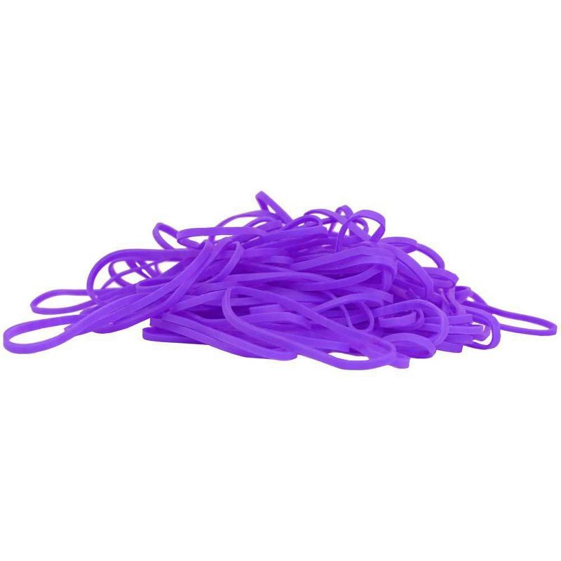 JAM Paper 100pk Colorful Rubber Bands - Size 33 - Purple, 2 of 5