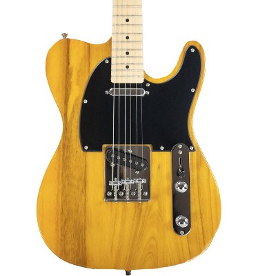 Sawtooth ET Series Electric Guitar, Butterscotch with Black Pickguard