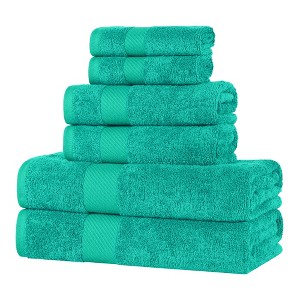 Modern Solid Classic Luxury Egyptian Cotton Towel Set by Blue Nile Mills - 1 of 4