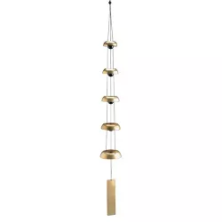 Woodstock Chimes Signature Collection, Woodstock Temple Bells, Quintet, 32'' Brass Wind Bell TB5