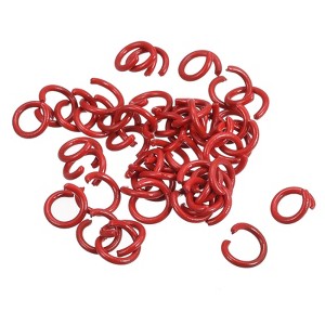 Unique Bargains Carbon Steel DIY Crafts Jewelry Making Open Connector Jump Rings 100 Pcs - 1 of 4