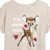 Women's - Disney - Christmas - I'm Snow Cute Oversized Graphic T-Shirt - 2 of 4