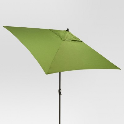 6.5' Square Umbrella - Green - Black Pole - Threshold™