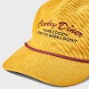 Men's Cowboy Diner Baseball Hat - Goodfellow & Co™ Yellow - 4 of 4