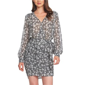 1.STATE Womens Wild Blooms Floral Wrap Dress - 1 of 1