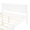 CAVINAS Twin Size Sleigh Bed Modern Wooden Bed Frame with Wood Slats, Headboard and Footboard for Bedroom - 4 of 4