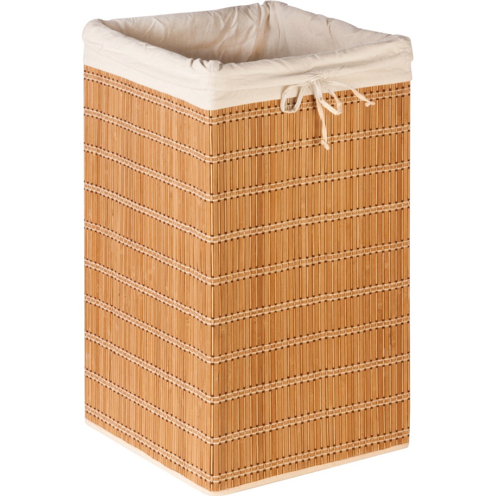 Photos - Laundry Basket / Hamper Honey-Can-Do Bamboo Wicker Square Hamper