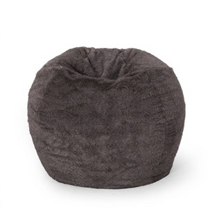 Airsurfer Large Charcoal Gray Bean Bag Chair Cozy Relaxation Bean Bag Chair Comfort Seating for Living Room Chill - 1 of 4