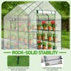 Karl Home | 56 in. W x 85 in. D x 77 in. H PE-Covered Portable Greenhouse - 3 of 4