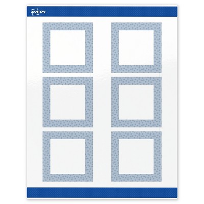 Avery Square Labels, Polka Dots Design, 3" x 3", 60ct