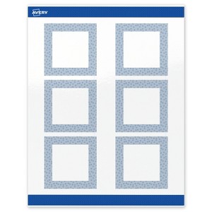 Avery Square Labels, Polka Dots Design, 3" x 3", 60ct - 1 of 4