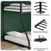 Bed, Bed Frames, Metal Twin Over Full Metal Bunk With 22 Sturdy Metal Slats Reinforced Guardrails For Home Bed Room Twins - 3 of 4